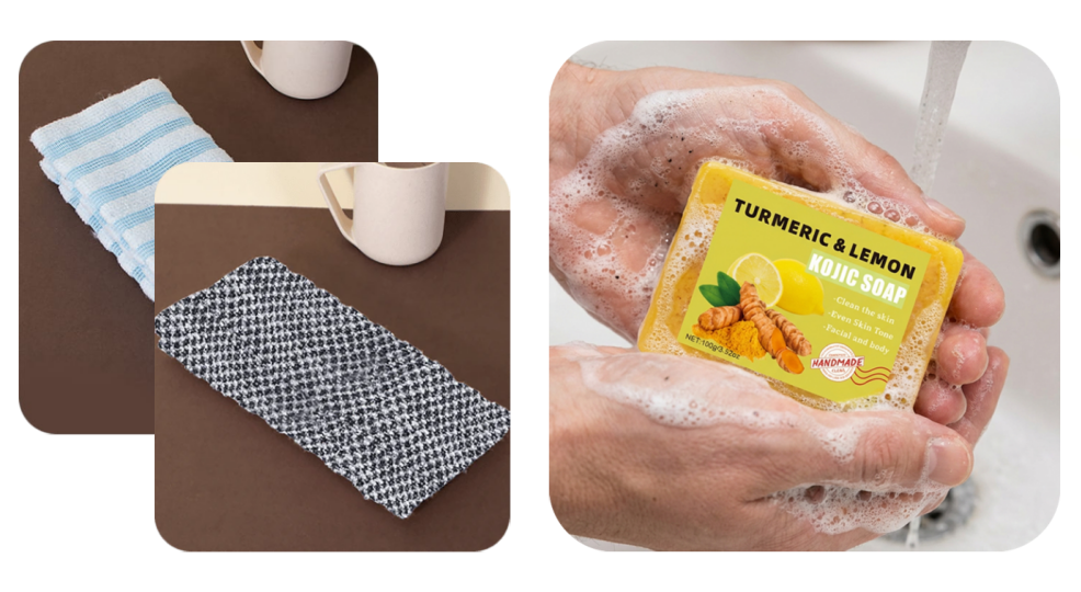 🧼💦1+1 INGYEN: Antibakteriális hámlasztó fürdőlepedő 🚿