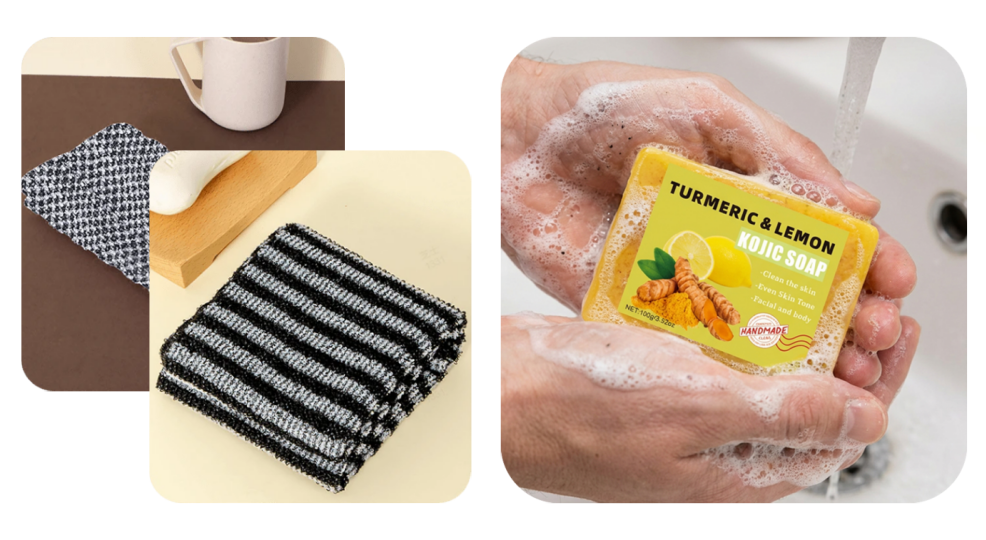 🧼💦1+1 INGYEN: Antibakteriális hámlasztó fürdőlepedő 🚿