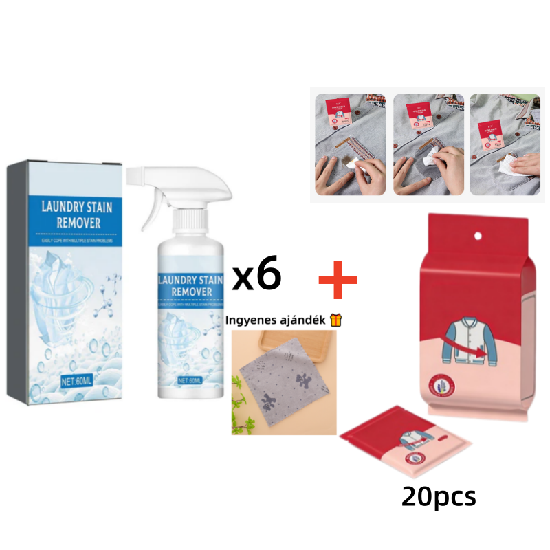 🔥 1+1 gratis 🧺🧼 Snažno sredstvo za uklanjanje mrlja s rublja👚✨