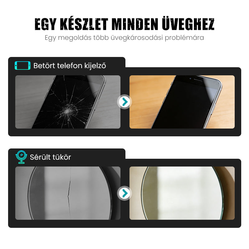 2+1 BESPLATNO | Ljepilo za popravak ogrebotina na staklu s trenutačnim rezultatima