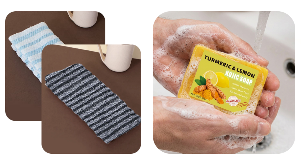 🧼💦1+1 INGYEN: Antibakteriális hámlasztó fürdőlepedő 🚿