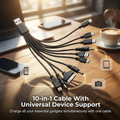 ⚡10 u 1 univerzalni USB kabel za punjenje