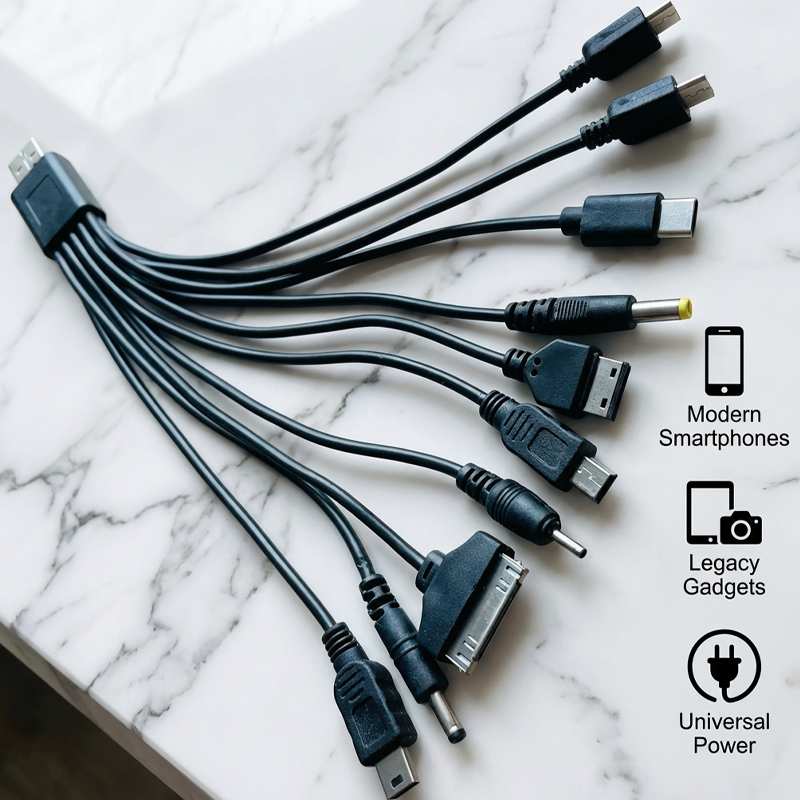 ⚡10 u 1 univerzalni USB kabel za punjenje