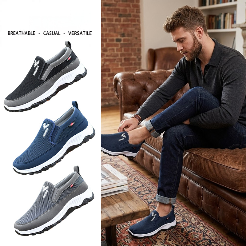 👟✨Muške prozračne cipele za hodanje bez nazuvavanja